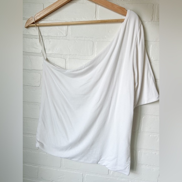 J. Crew Asymmetrical Top, Size M, White - Picture 2 of 6